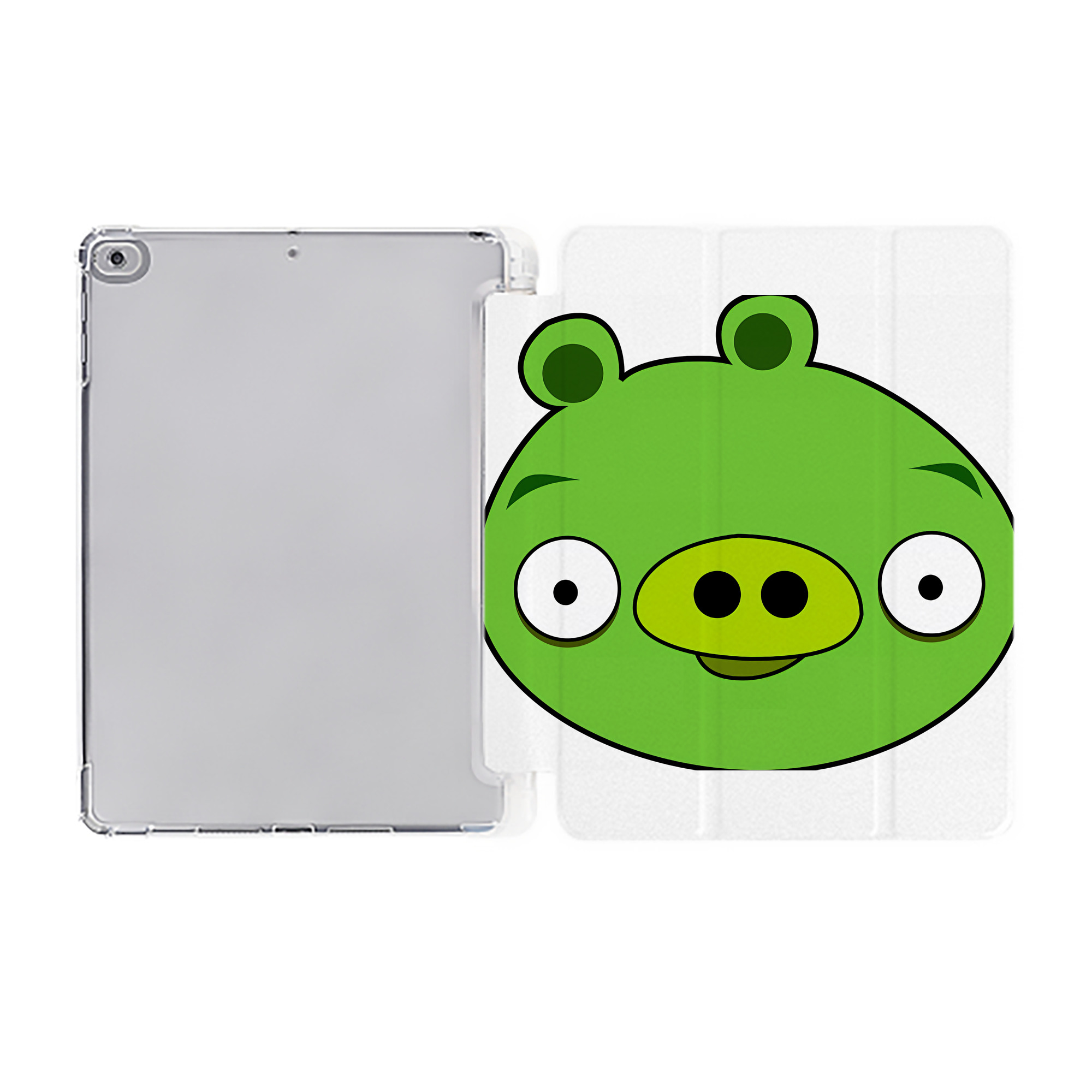 （画像用） Angry Birds アングリーバード IPad ケース ペン収納付き 三つ折りスタンド PUレザー×シリコン 対応機種9.5/10.5/10.9インチ